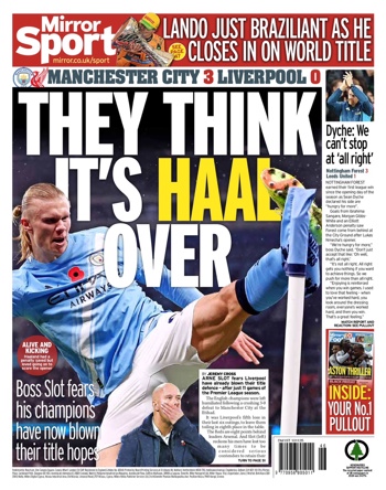 Daily Mirror Backpage