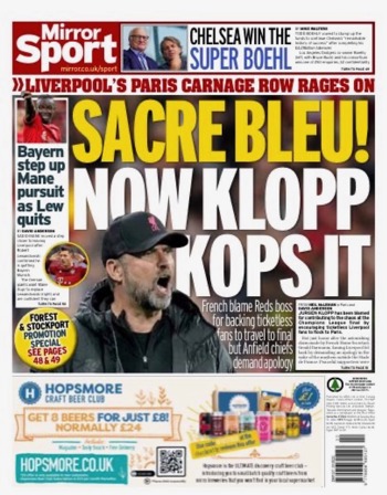 Daily Mirror Backpage (31-05-2022)