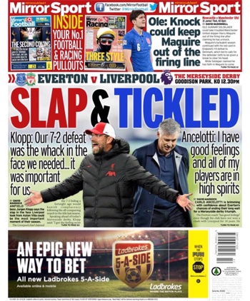 Daily Mirror Backpage
