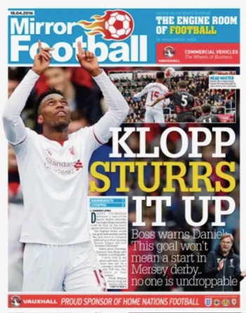 Daily Mirror Football Cover