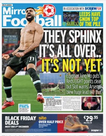 Daily Mirror - Football Cover