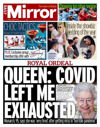 Daily Mirror Frontpage
