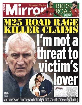 Daily Mirror Frontpage