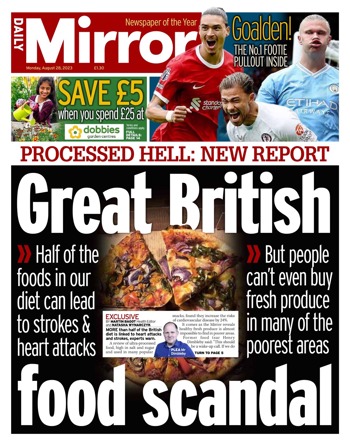 Daily Mirror Frontpage