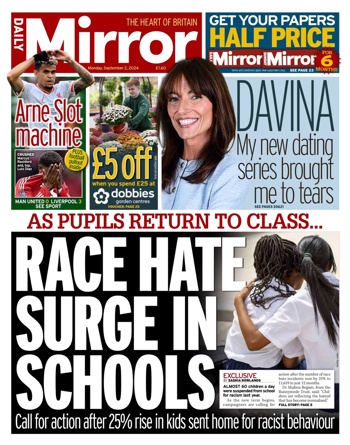 Daily Mirror Frontpage