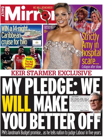Daily Mirror Frontpage