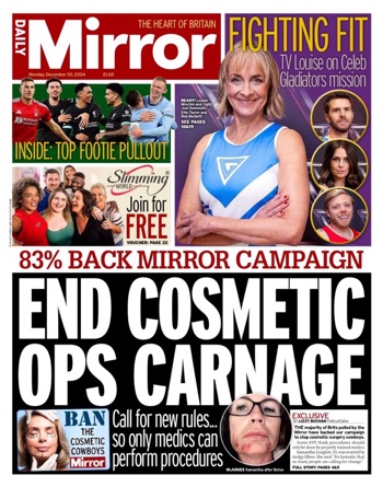Daily Mirror Frontpage