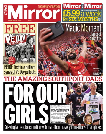 Daily Mirror Frontpage