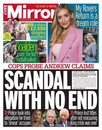 Daily Mirror Frontpage