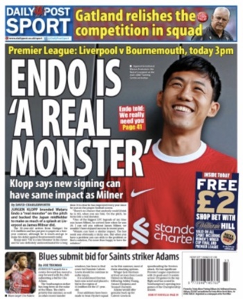 Daily Post Backpage (Before match)