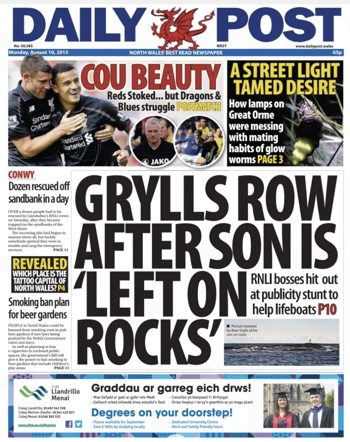 Daily Post Frontpage