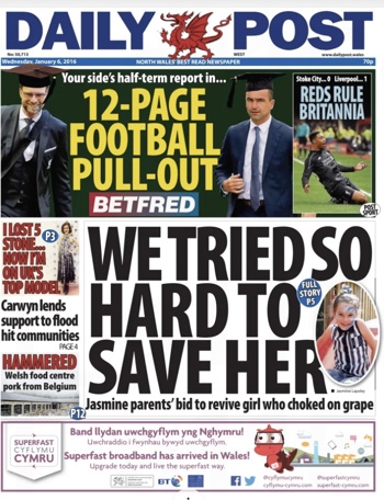 Daily Post Frontpage