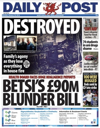 Daily Post Frontpage