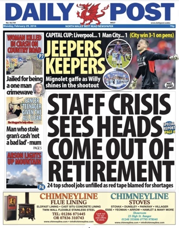 Daily Post Frontpage