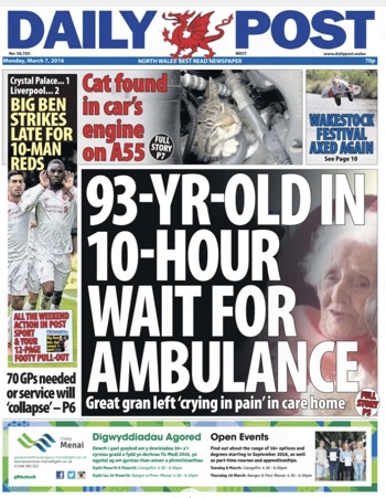 Daily Post Frontpage