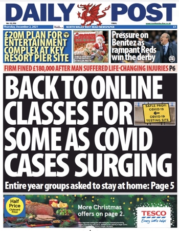 Daily Post Frontpage
