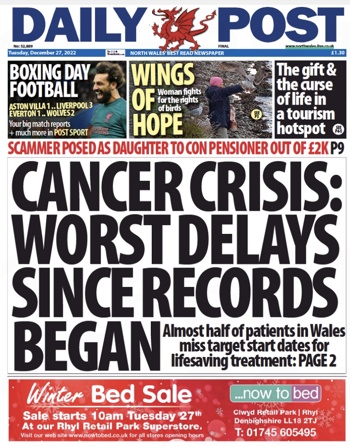 Daily Post Frontpage