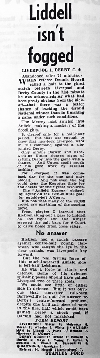 Daily Post Report (From 06 Feb 1960)