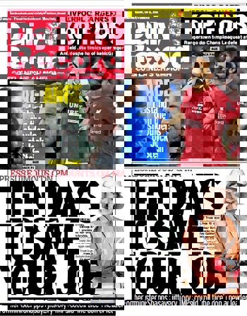 Daily Record Frontpage