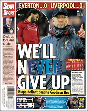 Daily Star Back Page