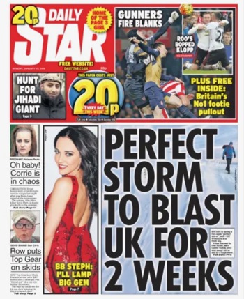 Daily Star Frontpage