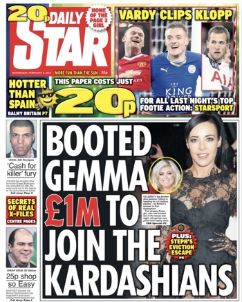 Daily Star Frontpage