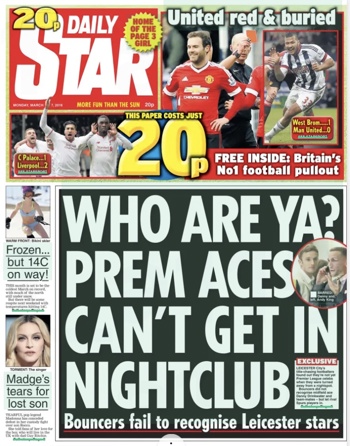 Daily Star Frontpage