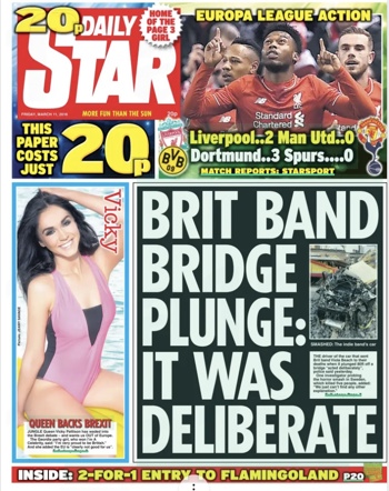 Daily Star Frontpage