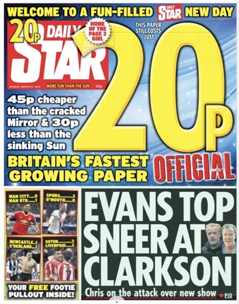 Daily Star Frontpage
