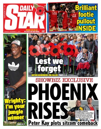 Daily Star Frontpage