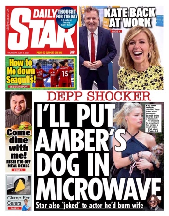 Daily Star Frontpage