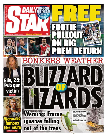 Daily Star Frontpage