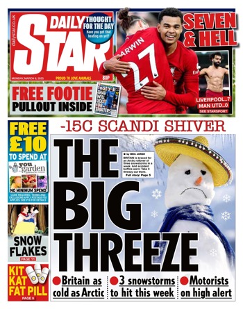 Daily Star Frontpage