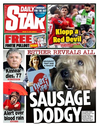 Daily Star Frontpage
