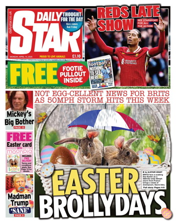 Daily Star Frontpage