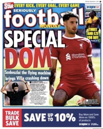 Daily Star Seriously Football Cover