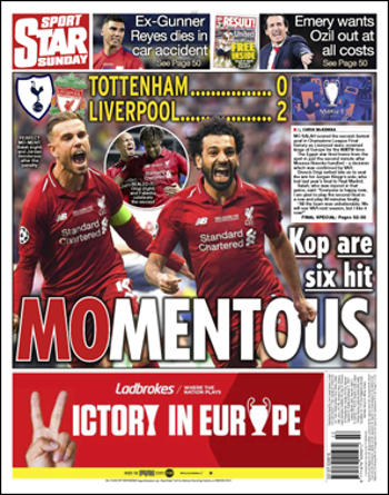Daily Star Sunday Backpage