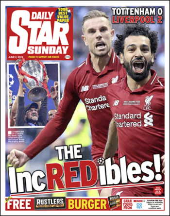Daily Star Sunday Frontpage