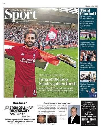 Daily Telegraph Back Page