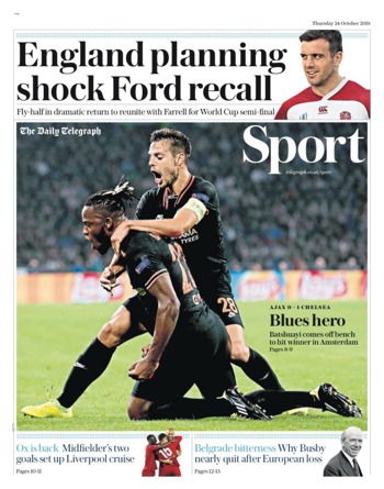 Daily Telegraph Backpage