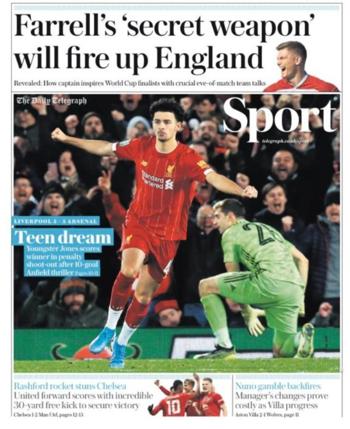 Daily Telegraph Backpage