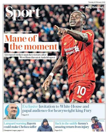 Daily Telegraph Backpage