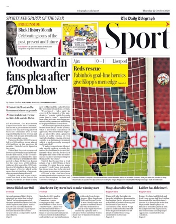 Daily Telegraph Backpage