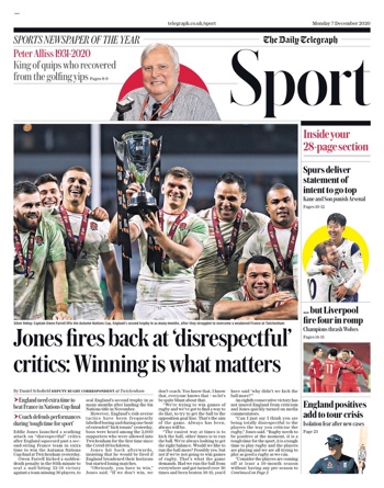 Daily Telegraph Back Page