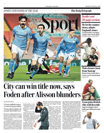 Daily Telegraph Backpage