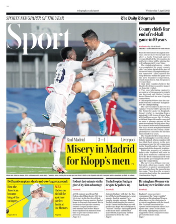 Daily Telegraph Backpage