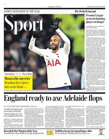 Daily Telegraph Backpage
