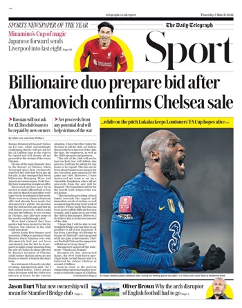 Daily Telegraph Backpage