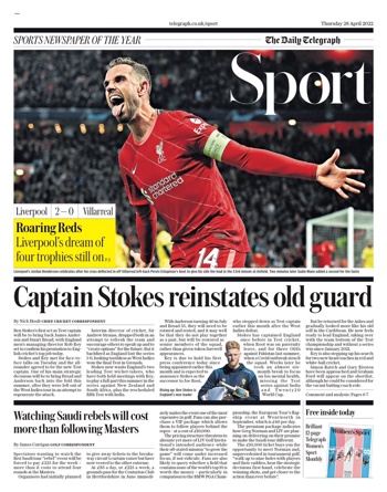 Daily Telegraph Backpage