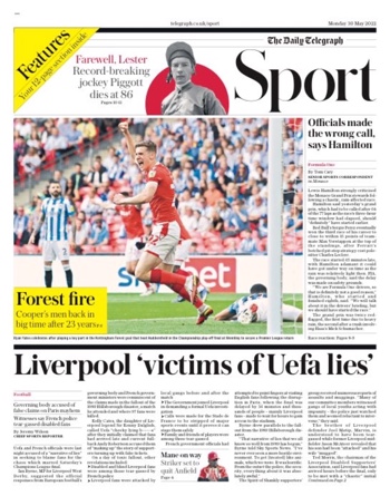 Daily Telegraph Backpage
